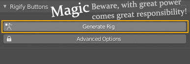 rigify's Generate Rig button