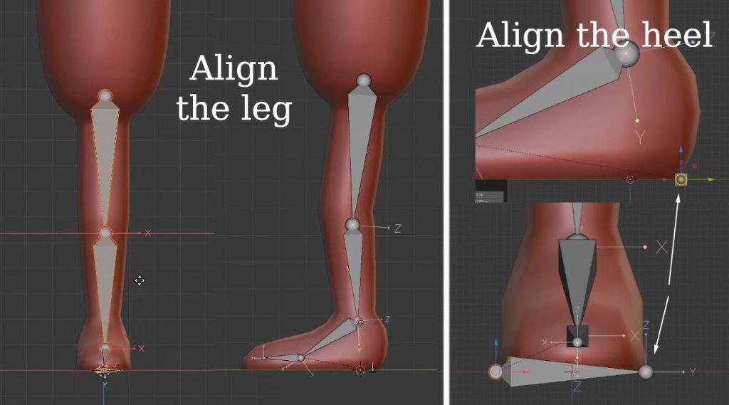 rigify align leg